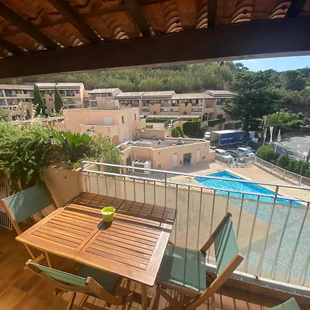 Apartment Golfe St Tropez Magique T2 Duplex Vue Mer Piscine, Garage La Croix-Valmer